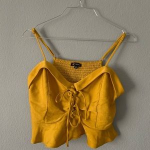 Yellow Crop Top M